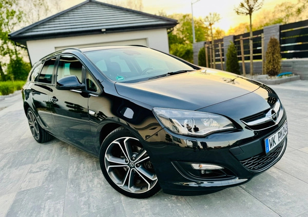 Opel Astra cena 27900 przebieg: 189000, rok produkcji 2013 z Wąsosz małe 742